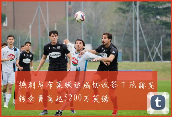 热刺与布莱顿达成协议签下范赫克转会费高达5200万英镑